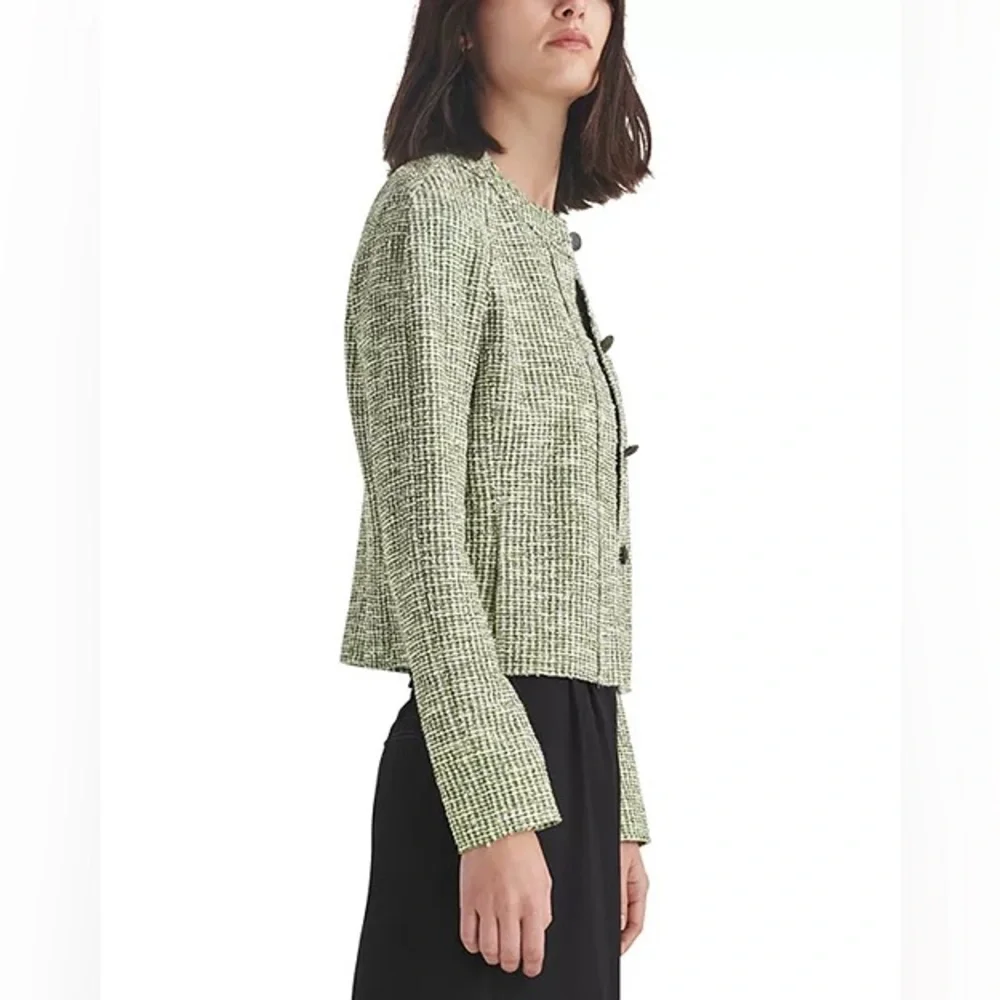 Rag & bone Marisa tweed jacket women’s 6 $525 cream / green textured blazer - Picture 2 of 10